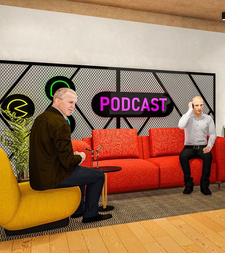 Studio podcast WeDoContent en conception 3D